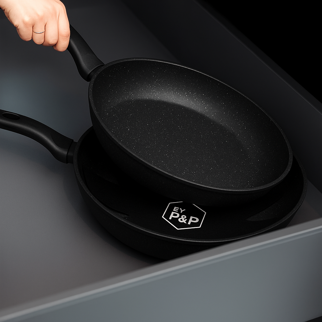 Pannenbeschermer zwart 3-Pack