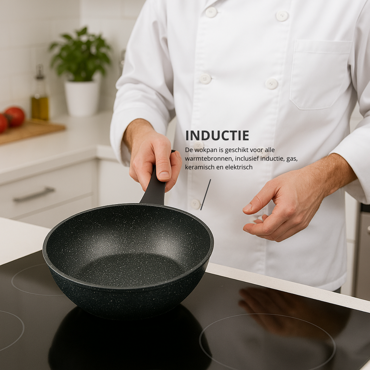 Wokpan 28cm - Antiaanbak - PFAS vrij