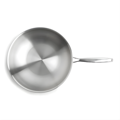 Wokpan 28cm - RVS - PFAS vrij
