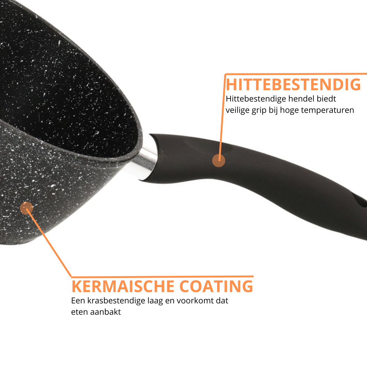 Steelpan 18cm - Antiaanbak - PFAS vrij