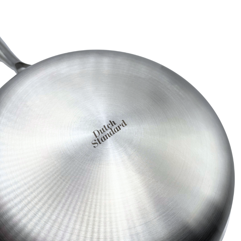 Wok en Koekenpannenset 2-delig 28cm - Antiaanbak - PFAS vrij - Zwart- RVS - Daimond PRO