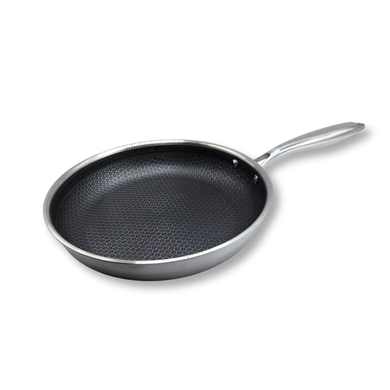 Koekenpan 28cm - RVS Antiaanbak - PFAS vrij - Keramisch -  Daimond