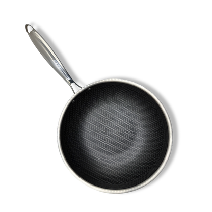Wokpan 28cm - RVS Antiaanbak - PFAS vrij - Keramisch -  Daimond
