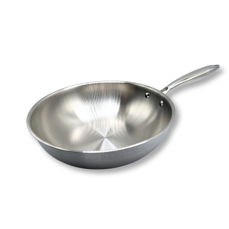 Wokpan 28cm - RVS - PFAS vrij